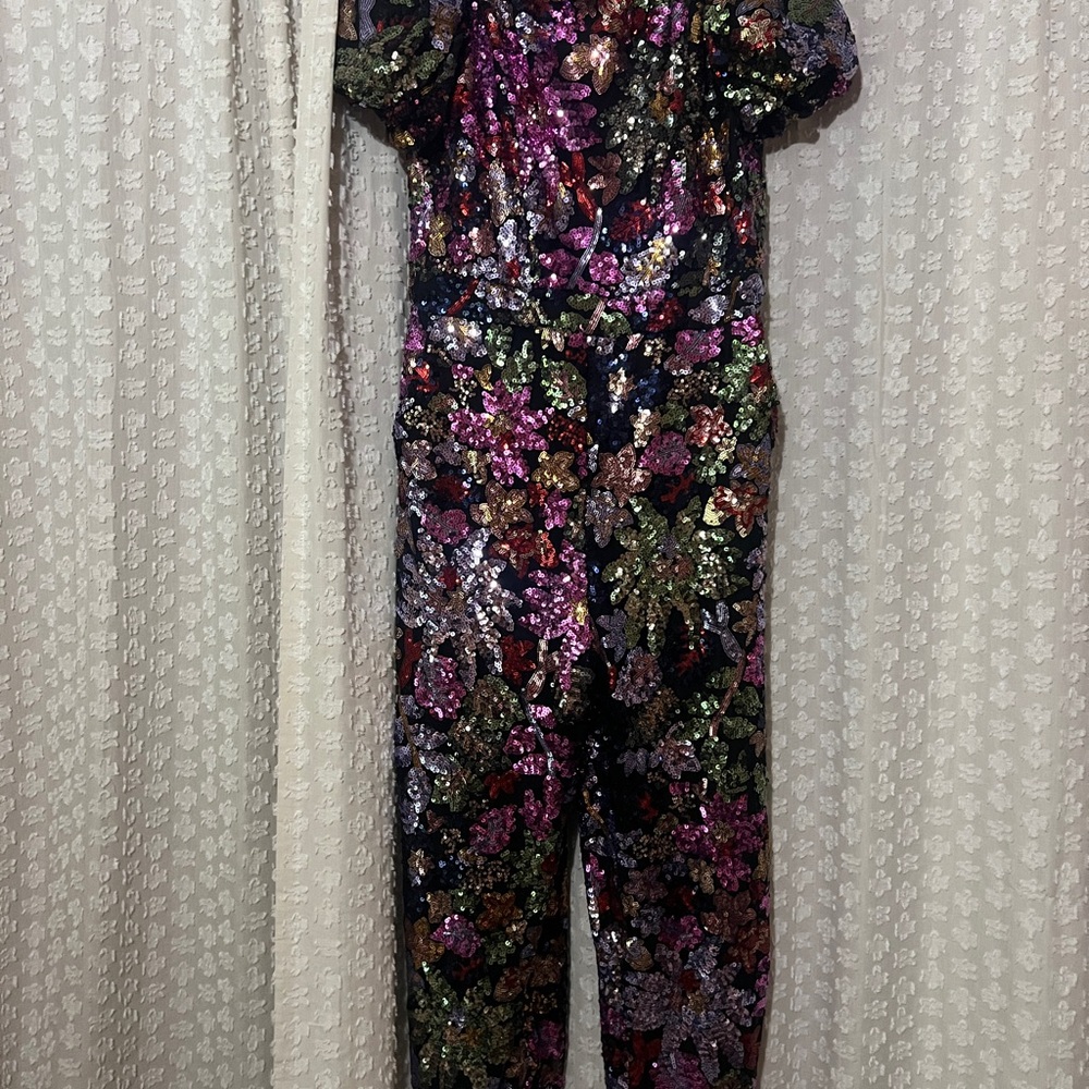 Ivy City Co Purple sequin Jumpsuit